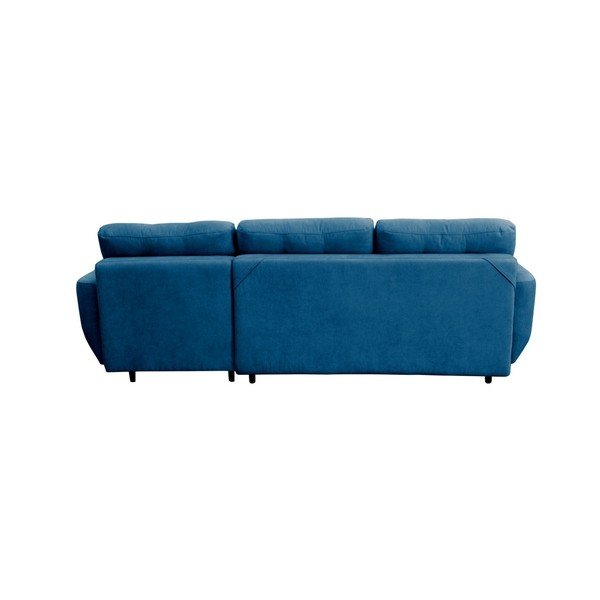 Turkio spalvos sofa-lova su juodomis kojomis Mazzini Sofas Hortensia, dešinysis kampas-image-3