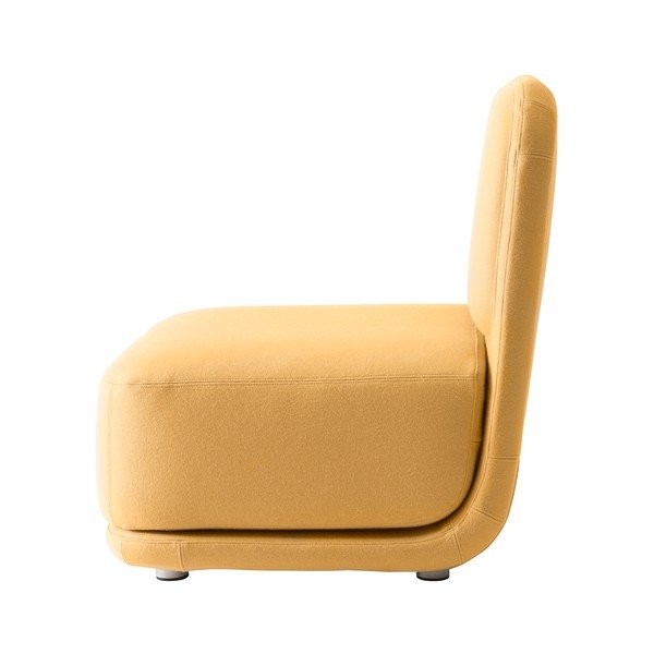 Geltonos spalvos minkšta kėdė Softline Standby Medium-image-2