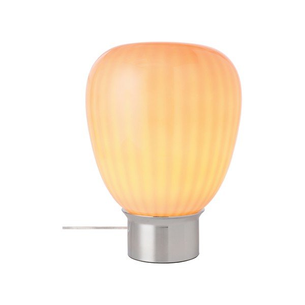 Rožinės spalvos/blizgios sidabrinės spalvos iš stiklo stalinis šviestuvas (aukštis 34 cm) Balloon – Ellos Home-image-4