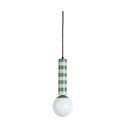 Žalios spalvos iš metalo kabantis šviestuvas ø 12 cm Rayado – Leitmotiv