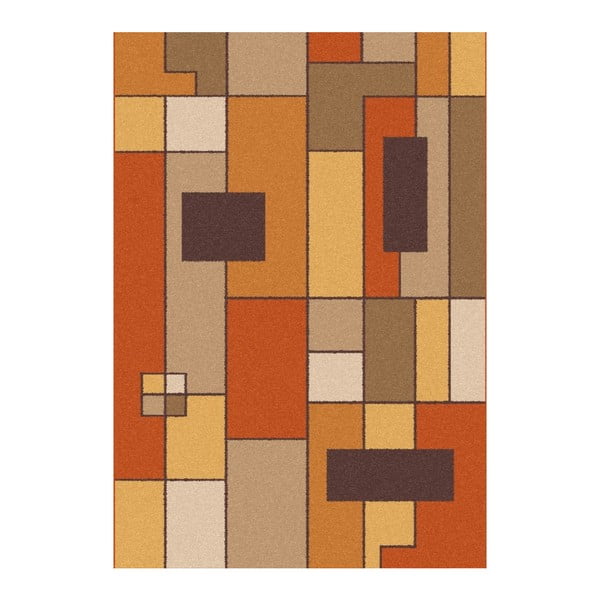 Oranžinės ir rudos spalvos kilimas "Universal Boras Rust", 57 x 110 cm