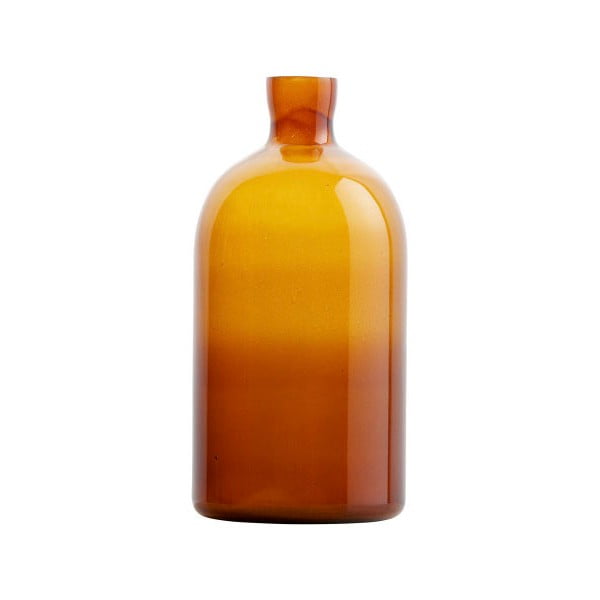 Tamsiai oranžinio stiklo vaza "BePureHome Chemistry", aukštis 30 cm