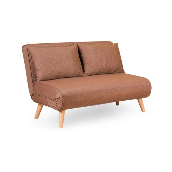 Sulankstoma sofa rudos spalvos 120 cm Folde – Artie