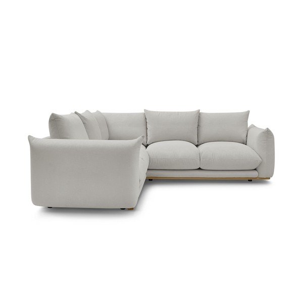 Kampinė sofa šviesiai pilkos spalvos Ernest – Bobochic Paris-image-3