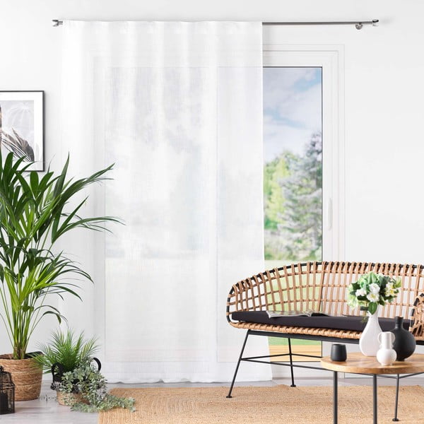 Permatoma užuolaida baltos spalvos 140x240 cm Haltona – douceur d'intérieur-image-3