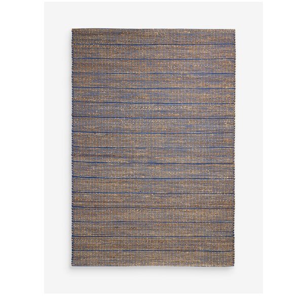 Rankų darbo mėlynos spalvos iš džiuto mišinio kilimas 160x230 cm Hurley – MADE