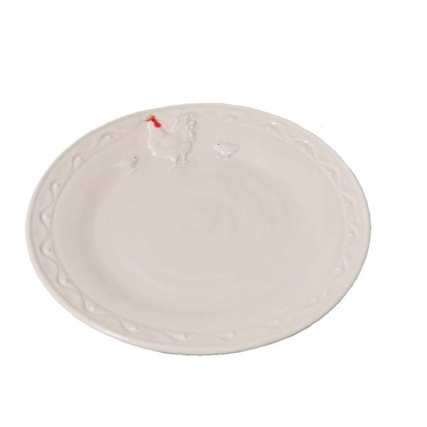 Balta keraminė lėkštė Antic Line Hen, ⌀ 21 cm