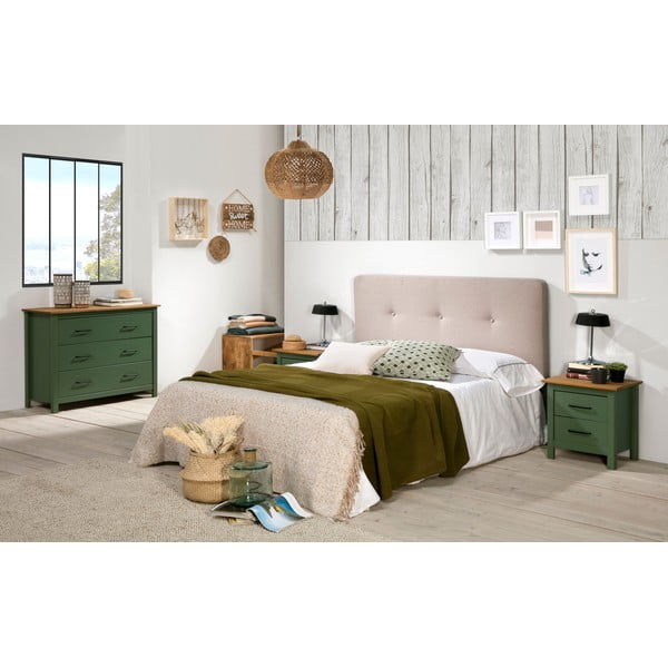 Žalias medinis naktinis staliukas Marckeric Miranda-image-1