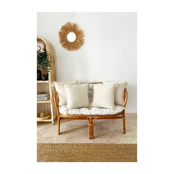 4 užvalkalų rinkinio užvalkalai iš organinės medvilnės 43x43 cm Natural - Mila Home-image-4