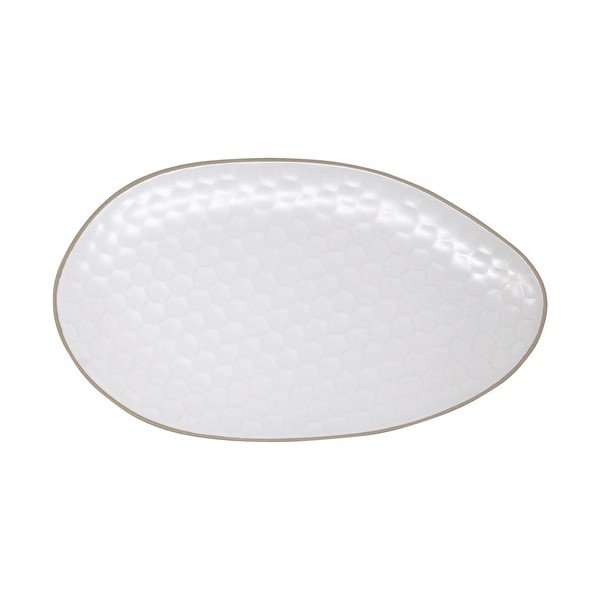 Iš akmens masės serviravimo padėklas baltos spalvos 19x33 cm Imprints – Villa Altachiara