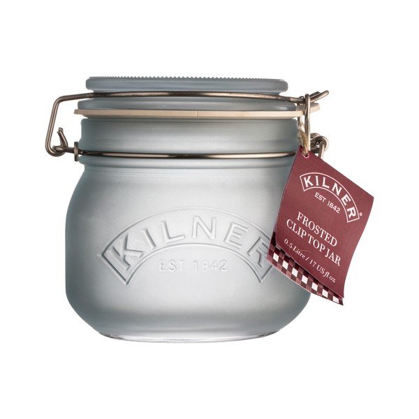 Mėlynas pieno stiklas su spaustuku Kilner, 0,5 l-image-1