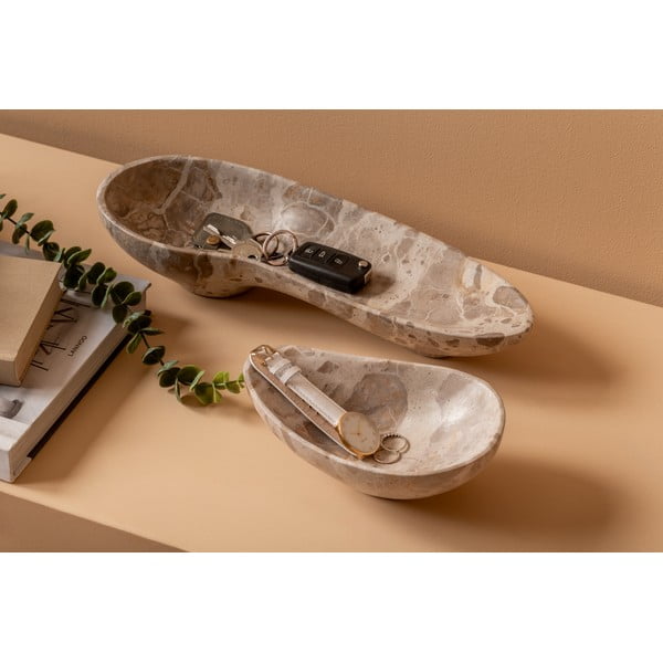 Iš marmuro dekoratyvinis dubuo 12,5x20 cm Organic – PT LIVING-image-1