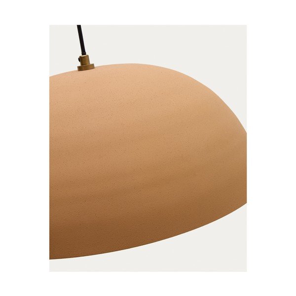 Oranžinės spalvos iš metalo kabantis šviestuvas ø 46 cm Nibla – Kave Home-image-4