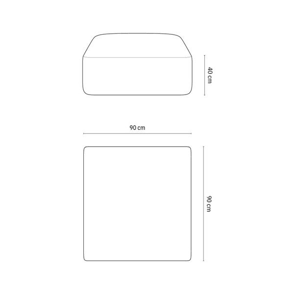 Smėlio spalvos taburetė iš kordinio velveto Campi – Cosmopolitan Design-image-3