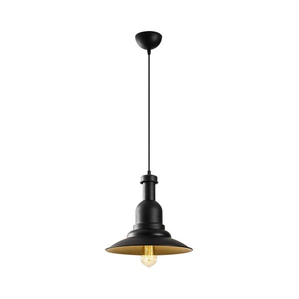 Juodos spalvos metalinis pakabinamas šviestuvas Opviq lights Evgi-image-2