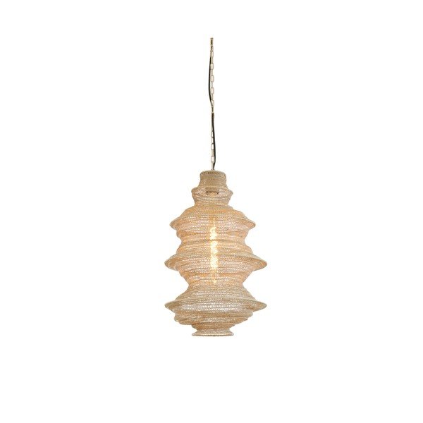 Smėlio spalvos iš metalo kabantis šviestuvas Nakisha – Light & Living-image-2