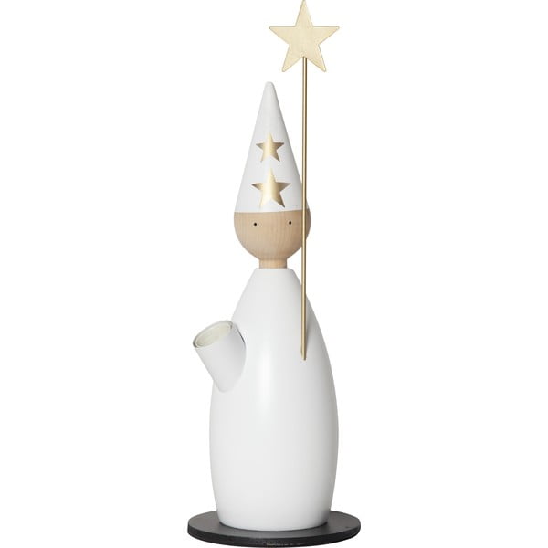 Šviečianti dekoracija baltos spalvos su Kalėdų motyvu ø 12 cm Lucia Classic – Star Trading