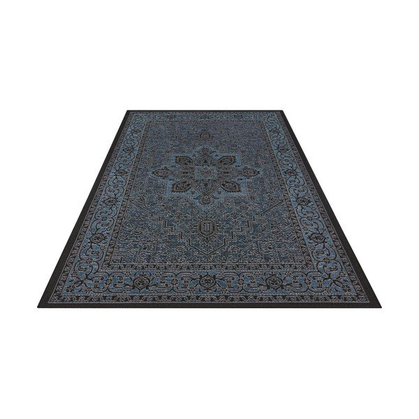 Juodai mėlynas lauko kilimas NORTHRUGS Anjara, 160 x 230 cm-image-1