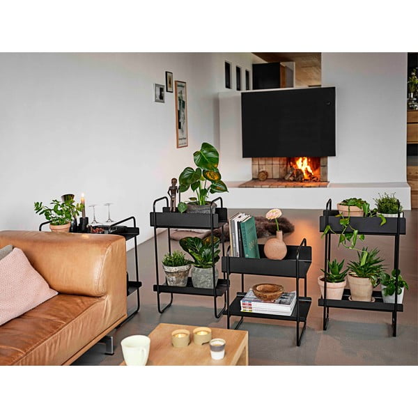 Juodo metalo konsolinis staliukas 24x48 cm A-Console - Zone-image-1