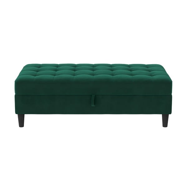 Iš velveto taburetė žalios spalvos Presley – Støraa