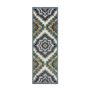 Lauko kilimas mėlynos spalvos 80x230 cm Beach Floral – Flair Rugs
