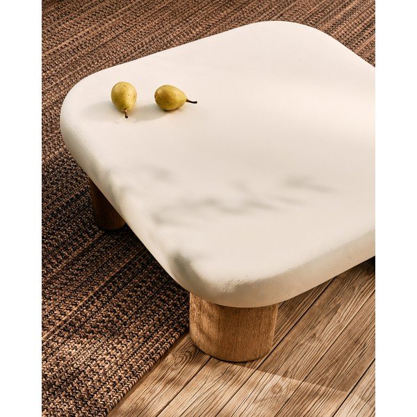 Sodo kavos staliukas su betoniniu stalviršiu 80x80 cm Labra – Kave Home-image-4