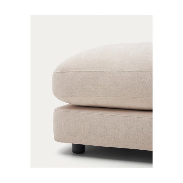 Smėlio spalvos taburetė iš šenilinio audinio Gala – Kave Home-image-3