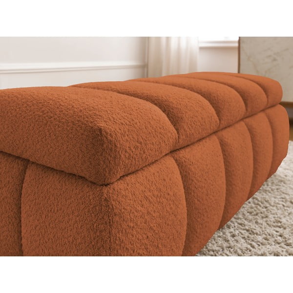 Iš boucle suolas oranžinės spalvos – Bobochic Paris-image-1