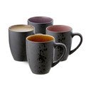 Juodos spalvos iš keramikos puodeliai 4 vnt. 300 ml Gastro Black/Mix – Bitz