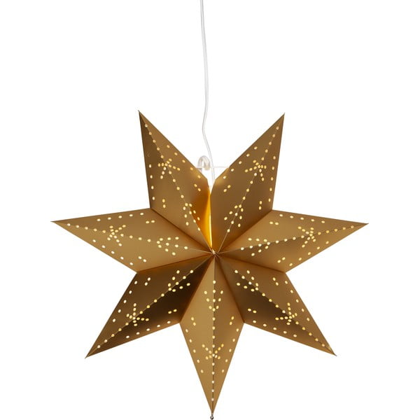 Aukso spalvos kalėdinė šviečianti dekoracija ø 45 cm Classic - Star Trading