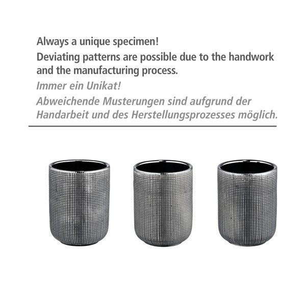 Iš keramikos tualeto šepetys sidabrinės spalvos Rivara – Wenko-image-3