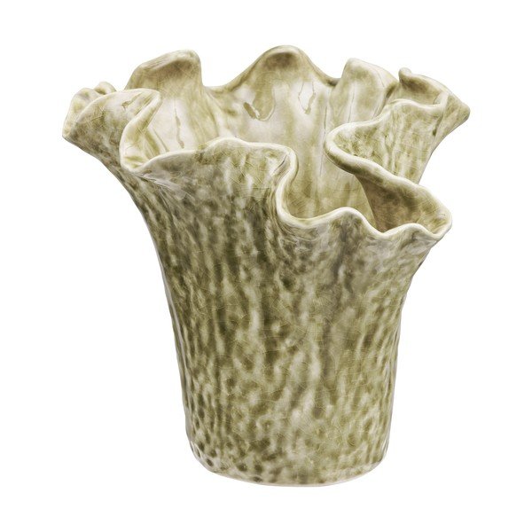 Pilkai smėlinės spalvos iš keramikos vaza (aukštis 23,5 cm) – House Nordic
