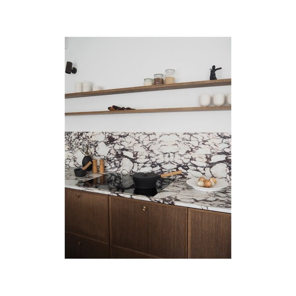 Juoda porcelianinė vaza Morsø River, aukštis 16 cm-image-2