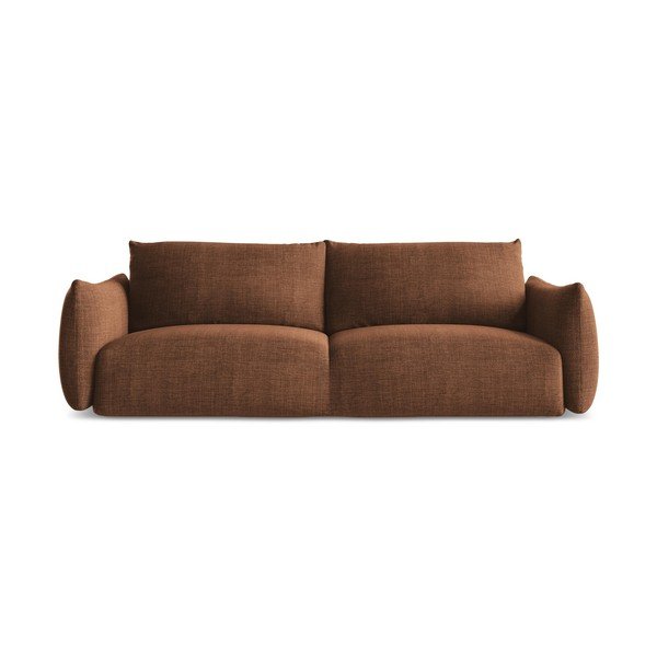 Terakotos spalvos sulankstoma sofa 230 cm Leila – Makamii