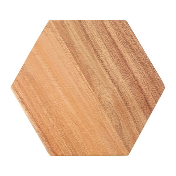Akacijų medienos pjaustymo lenta Premier Housewares Hexagon, 24 x 28 cm