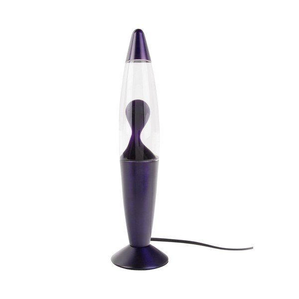 Violetinės spalvos iš stiklo lavos lempa (aukštis 35,5 cm) Funky Rocket Lava – Leitmotiv