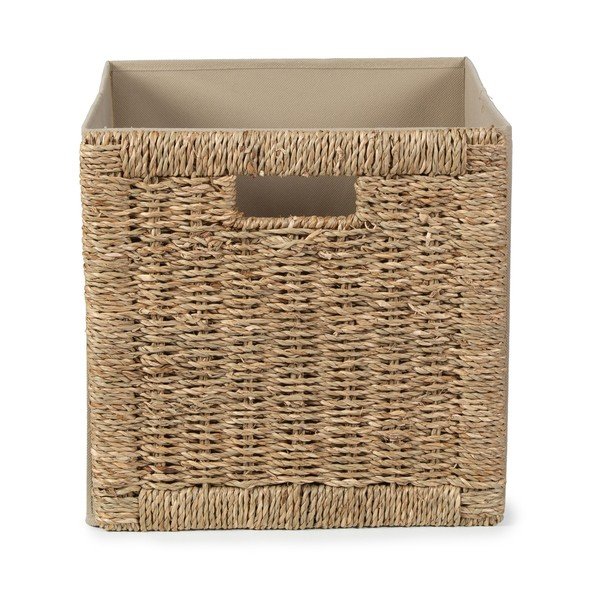 Natūralios spalvos iš jūržolės daiktadėžė 30x30x30 cm – Compactor