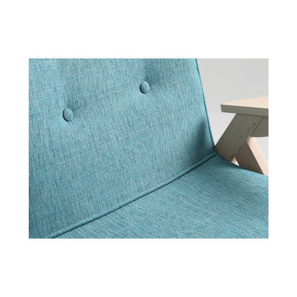 Šviesiai mėlyna dvivietė sofa "Custom Form Vinc-image-4