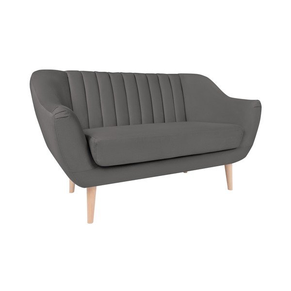 "Micadoni Home" Vincente pilka dvivietė sofa-image-4