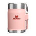 Persikų spalvos iš nerūdijančio plieno maistui termosas 400 ml Legendary Food Jar + Spork Peach Rose – Stanley