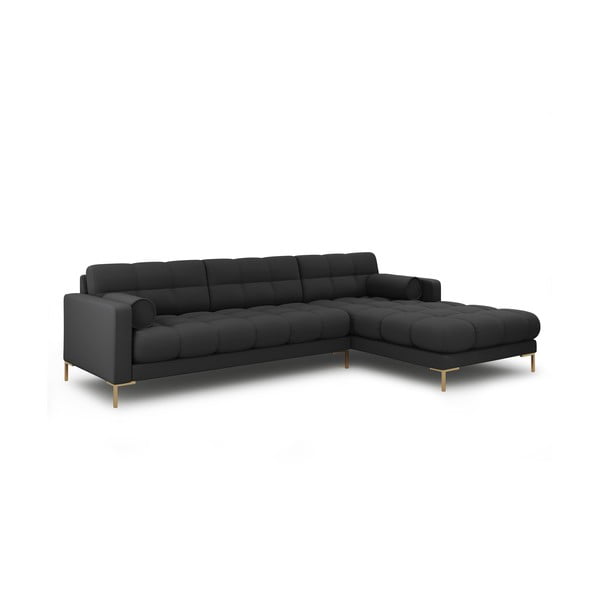 Kampinė sofa tamsiai pilkos spalvos (su dešiniuoju kampu) Bali – Cosmopolitan Design-image-3