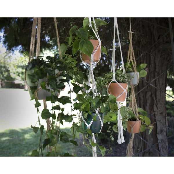 Iš tekstilės grandinėlė gėlių vazonams ø 10 cm (aukštis 120 cm) Macramé – Artevasi-image-3