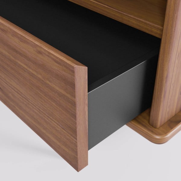 Riešutmedžio spalvos televizoriaus staliukas Kave Home Carolin-image-4