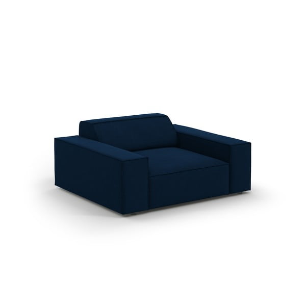 Iš velveto krėslas tamsiai mėlynos spalvos Jodie – Micadoni Home-image-4