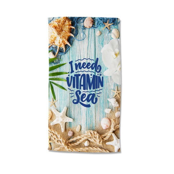 Iš velveto paplūdimio rankšluostis 100x180 cm Vitamin Sea – Good Morning