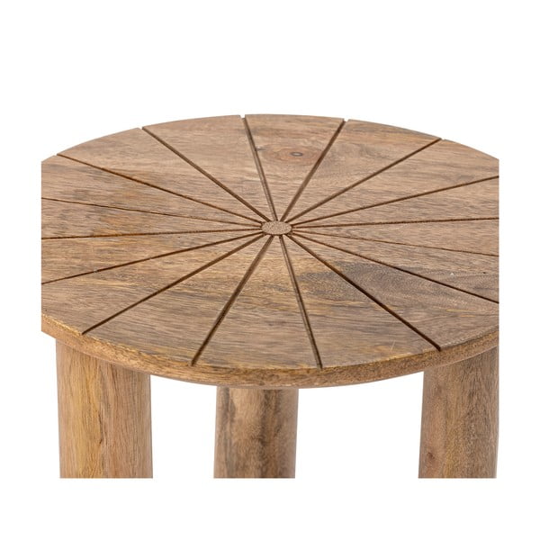 Iš mango masyvo apvalios formos šoninis stalas ø 40 cm Stella – Bloomingville-image-3
