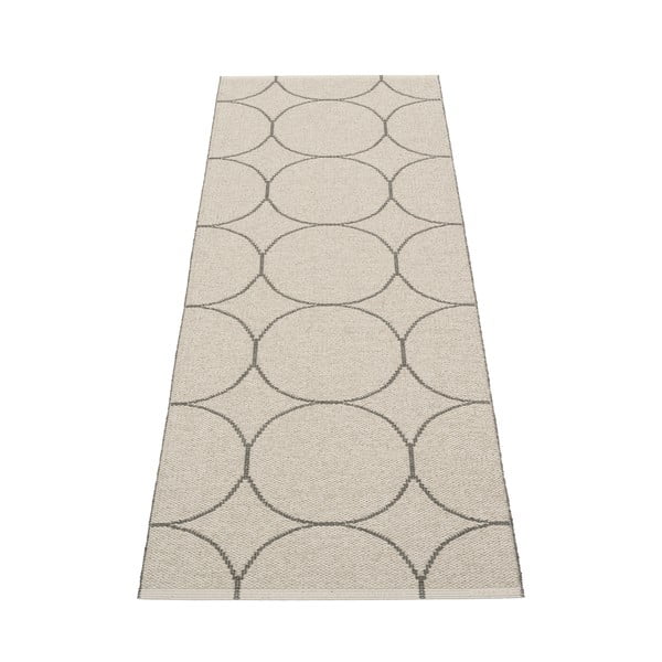 Tamsiai pilkos spalvos lauko kilimas 70x200 cm Boo Charcoal Linen – Pappelina-image-1