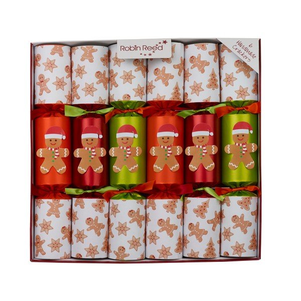 Kalėdiniai krekeriai 6 vnt. Racing Gingerbread – Robin Reed