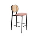 Juoda/šviesiai rožinė baro kėdė 94 cm Spike - Zuiver