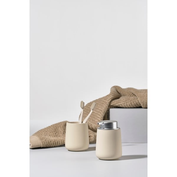 Smėlio spalvos porcelianinis indas dantų šepetėliams Zone Nova-image-3